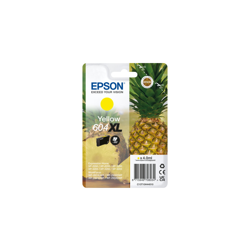 EPSON Singlepack Yellow 604XL Ink