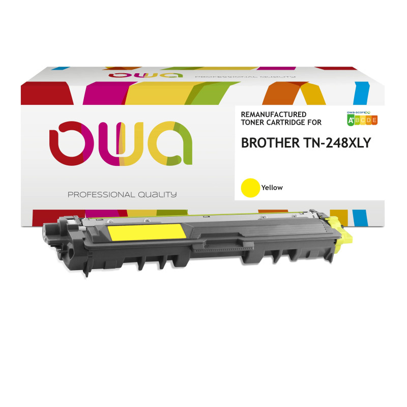 OWA Armor toner kompatibilný s Brother TN-248XL Y, 2300st, žltá/yellow