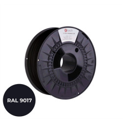 Filament C-TECH PREMIUM LINE, TPU 90A, flexibilný, dopravná čierna, RAL9017, 1,75mm, 1kg