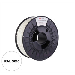 Filament C-TECH PREMIUM LINE, TPU 90A, flexibilný, dopravná biela, RAL9003, 1,75mm, 1kg