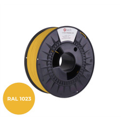 Filament C-TECH PREMIUM LINE, TPU 90A, flexibilný, dopravná žltá, RAL1023, 1,75mm, 1kg