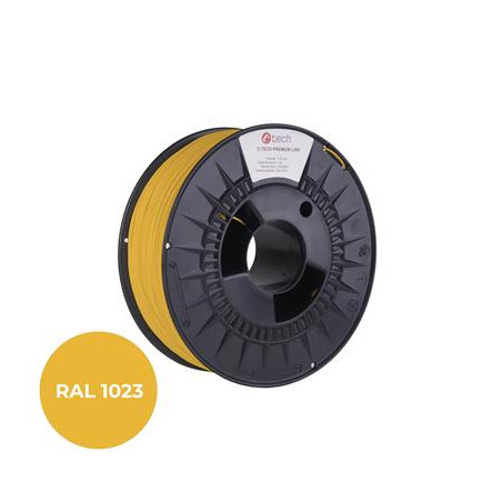 Filament C-TECH PREMIUM LINE, ASA, dopravná žltá, RAL1023, 1,75mm, 1kg
