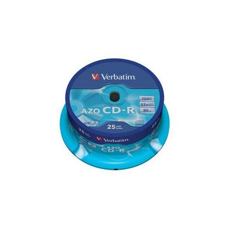 VERBATIM CD-R (25-Pack) Cake/Crystal/52x/700MB