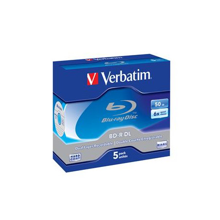 VERBATIM BD-R DL(5-Pack)Jewel/6x/50GB