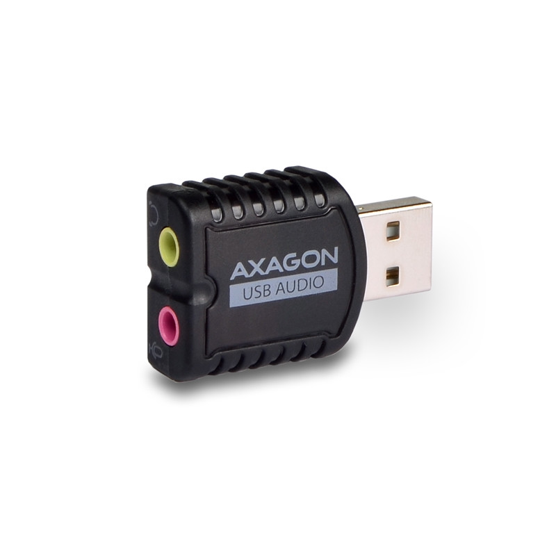 AXAGON ADA-10, USB 2.0 - externá zvuková karta MINI, 48kHz/16-bit stereo, vstup USB-A