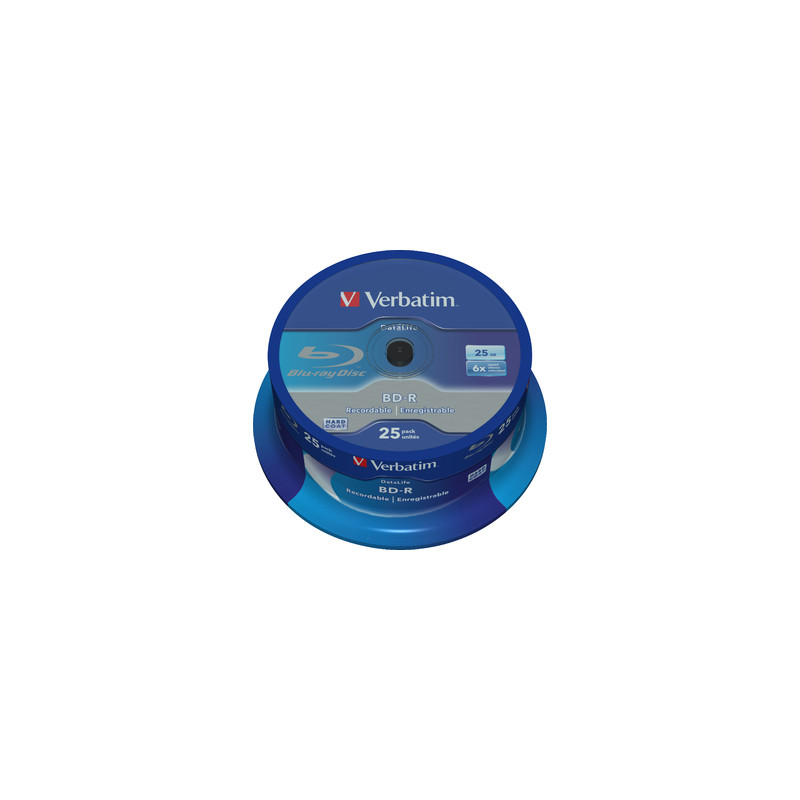 VERBATIM BD-R SL (6x, 25GB), NON-ID, 25 cake