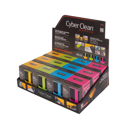 CYBERCLEAN Gaming NEW Cup 160g DISPLAY (12PCS - 3Pcs Blue + 3pcs Orange + 3pcs Green + 3pcs Pink)