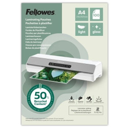 Laminovacia fólia Fellowes A4 80 mic z recyklovaného materiálu (50%), lesklé