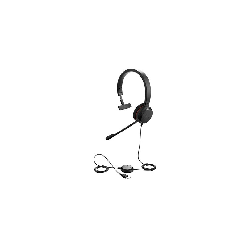 Jabra Evolve 20/Mono/USB/Drôt/Čierna