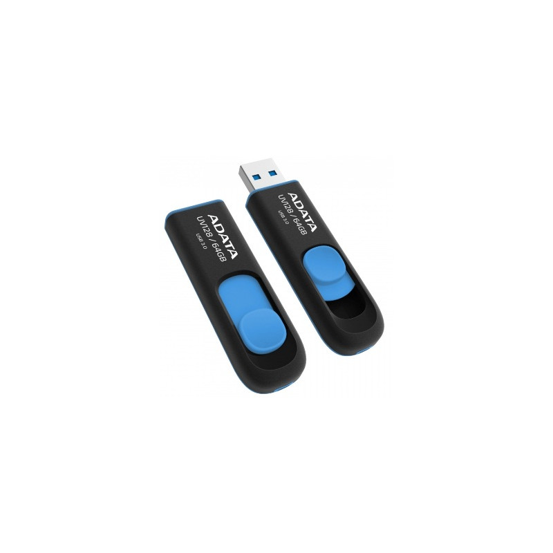 ADATA UV128/64GB/USB 3.2/USB-A/Modrá