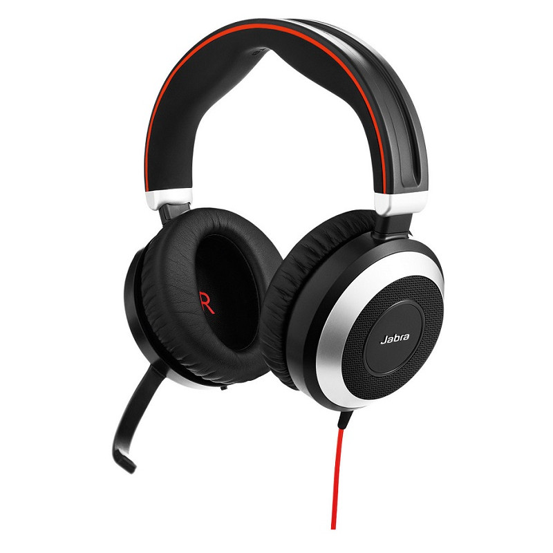 Jabra Evolve 80/Stereo/Jack/Drôt/Čierna