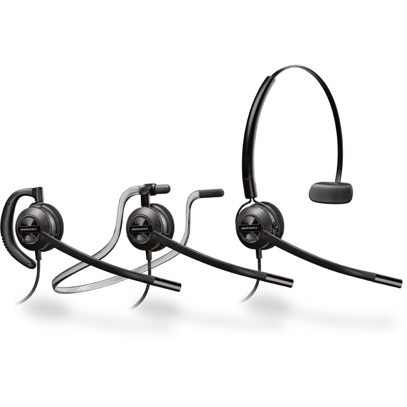 Plantronics EncorePro HW540, Monaural Headset, Noise-Cancelling