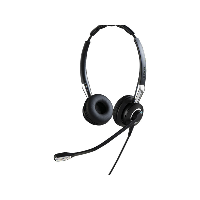 Jabra BIZ 2400 II/Stereo/QD/Drôt/Čierna-strieborná