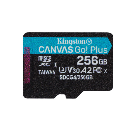 Kingston Canvas Go Plus A2/Micro SDXC/256GB/UHS-I U3 / Class 10
