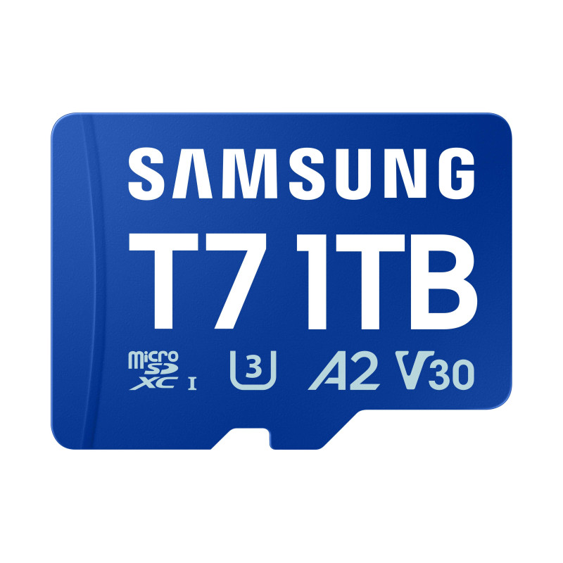 Samsung T7/Micro SDXC/1TB/UHS-I U3 / Class 10/Modrá