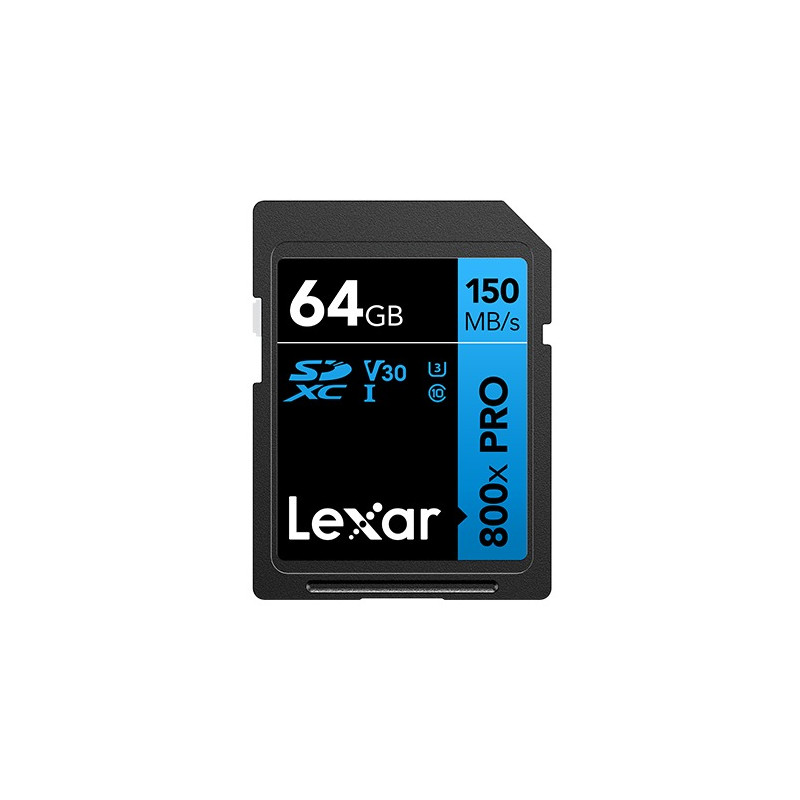 Lexar 64GB Pro 800x Pro SDXC C10 V30 U3
