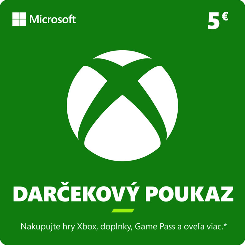 ESD XBOX - Darčeková karta Xbox 5 EUR