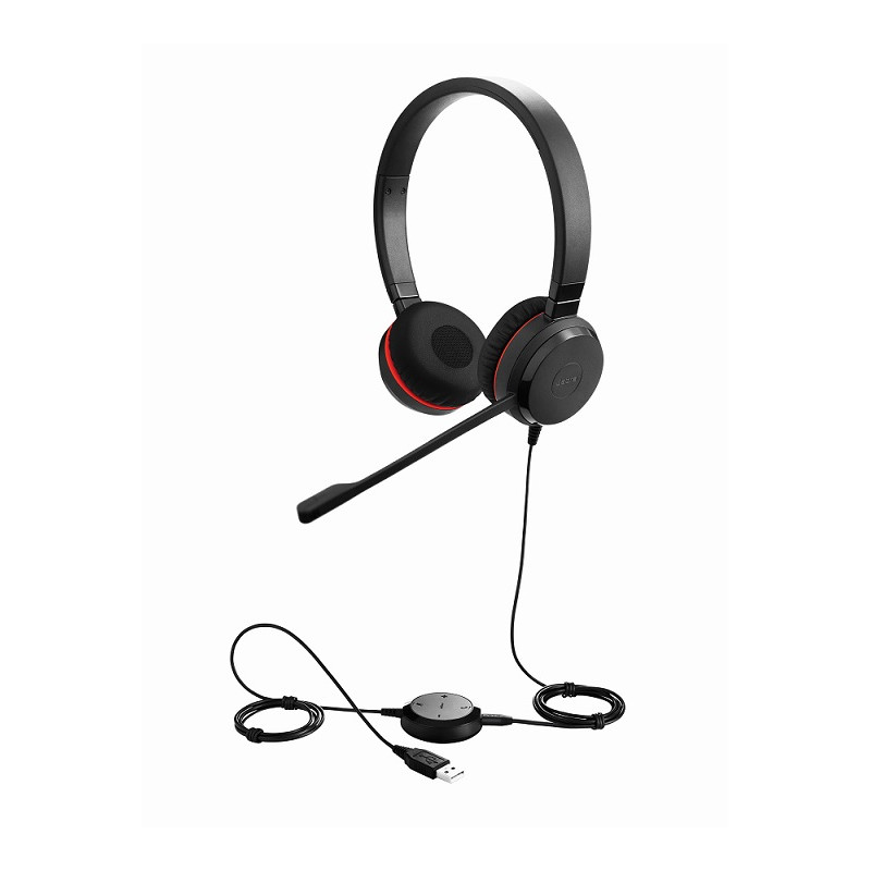 Jabra Evolve 30 II/Stereo/Jack/Drôt/MS/Čierna