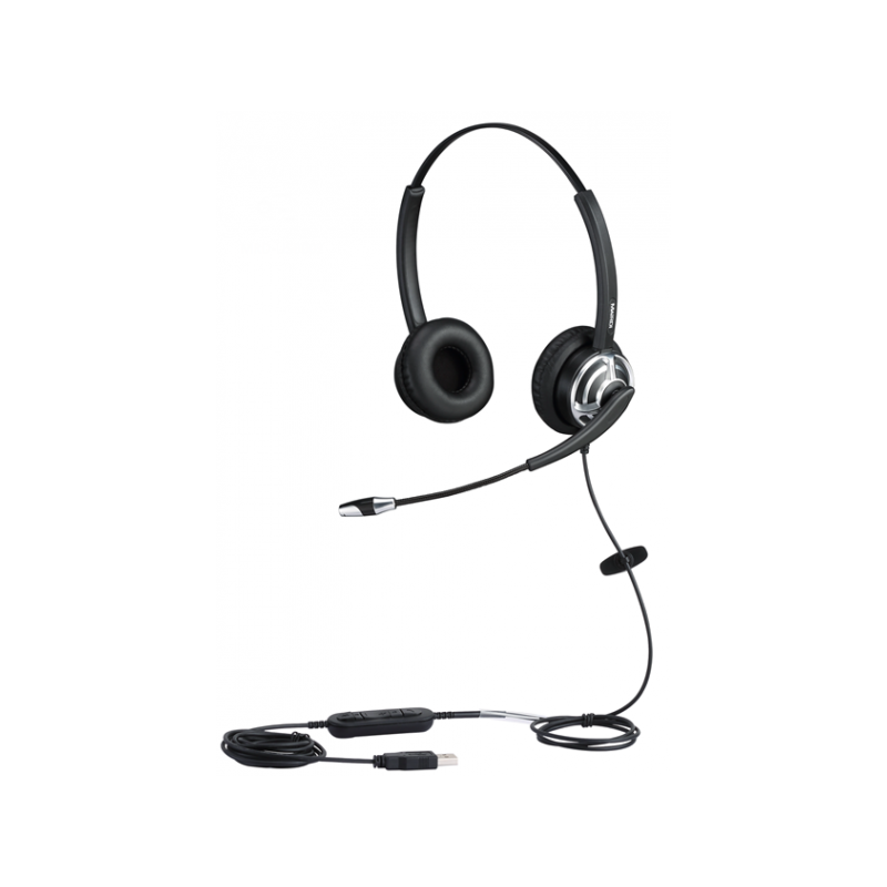 WELL Mairdi MRD-805D USB, náhlavka dvojušná (USB s ovládaním hlasitosti)