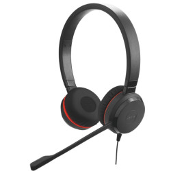 Jabra Evolve 20/Stereo/USB/Drôt/Čierna-červená