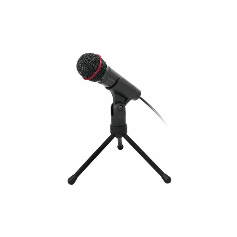 Stolný mikrofón C-TECH MIC-01, 3,5'' stereo jack, 2.5m