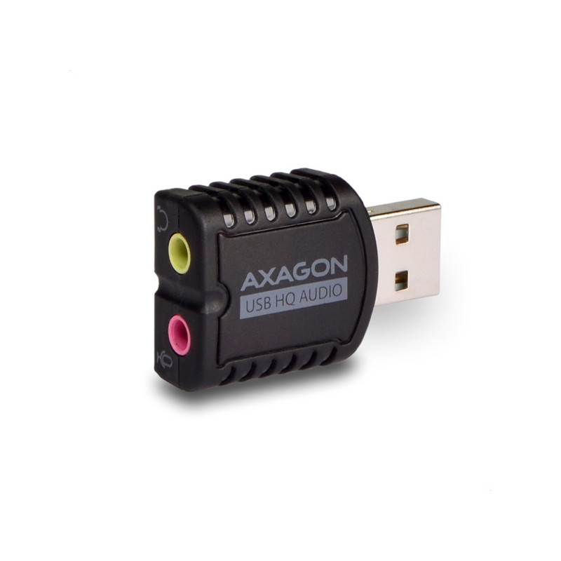 AXAGON ADA-17, USB 2.0 - externá zvuková karta HQ MINI, 96kHz/24-bit stereo, vstup USB-A