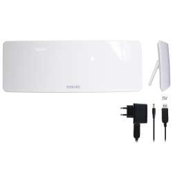 EVOLVEO Xany 1, 230/5V, aktívna izbová anténa DAB+/DVB-T2, filter LTE,4G,5G