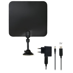 EVOLVEO Xany 2C LTE 230/5V, aktívna izbová anténa FM/DAB+/DVB-T/T2, filter LTE