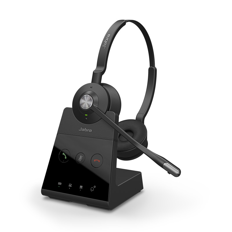 Jabra Engage 65/Stereo/DECT/Bezdrať/MS/Stand/Čierna