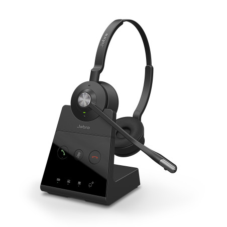 Jabra Engage 65/Stereo/DECT/Bezdrať/MS/Stand/Čierna