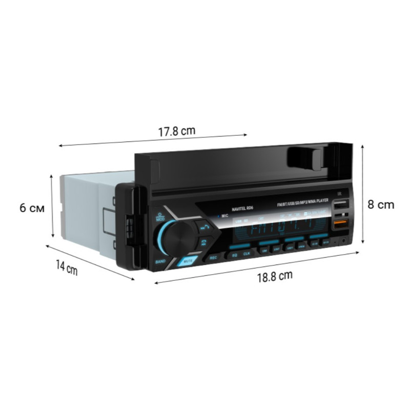 Navitel RD6 autorádio s Bluetooth & hands-free
