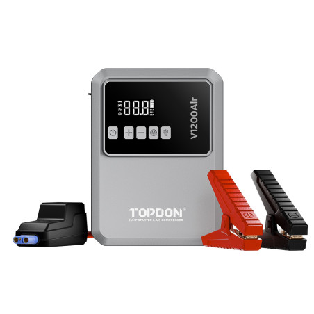 TOPDON Car Jump Starter Jump Surge V1200air/10000mAh/1200A/6,0l benzín/4,5l nafta