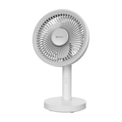 Platinet PRDF0576 stolný ventilátor 12,5 cm, odnímateľná základňa, akumulátor 1800 mAh, biela-šedá