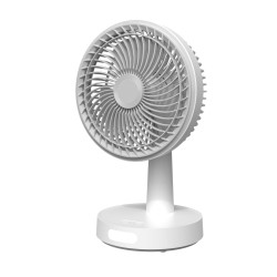 Platinet PRDF0536 stolný ventilátor 16 cm, funkcia nočného osvetlenia, oscilácia, akumulátor 3000 mAh,