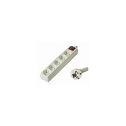 Predlžovací prívod 230V, 5m, 5 zásuviek + vypínač