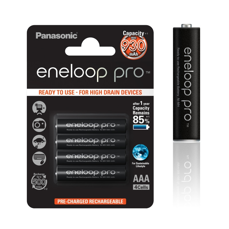 Panasonic Eneloop Pro AAA NiMH 1,2 V 930mA BL4