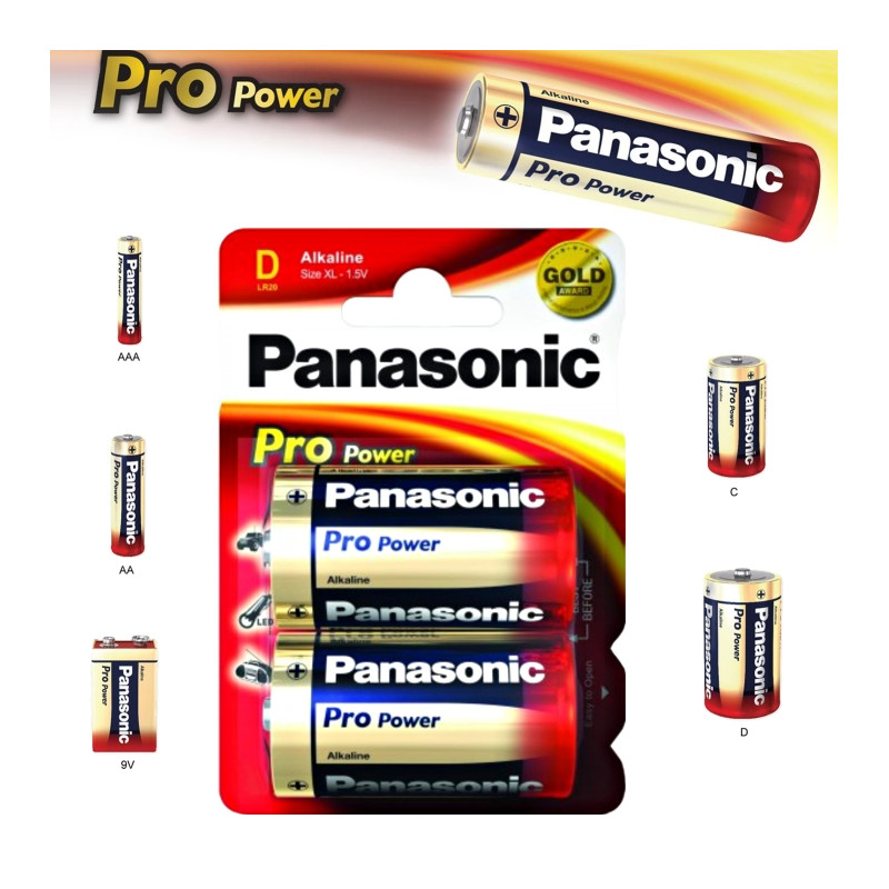 Alkalická batéria D Panasonic Pro Power LR20 2ks