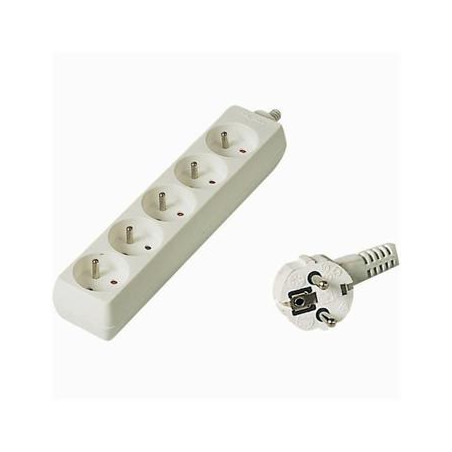 Predlžovací prívod 230V, 10m, 5 zásuviek