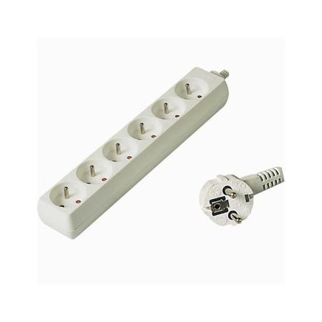 Predlžovací prívod 230V, 10m, 6 zásuviek