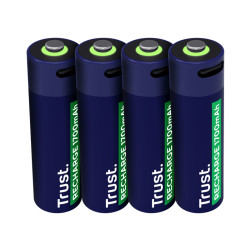 TRUST USB-C RECHARGEABLE BATTERIES 4P - AA