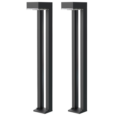 Vonkajšie solárne LED svetlo Viking SR07 - 2ks/1000 lm/IP54/2 režimy/teplá biela