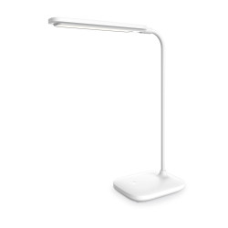 Platinet PDL6728 stolná LED lampa 5W stmievateľná, integrovaná batéria 2400mAh, USB port, biela