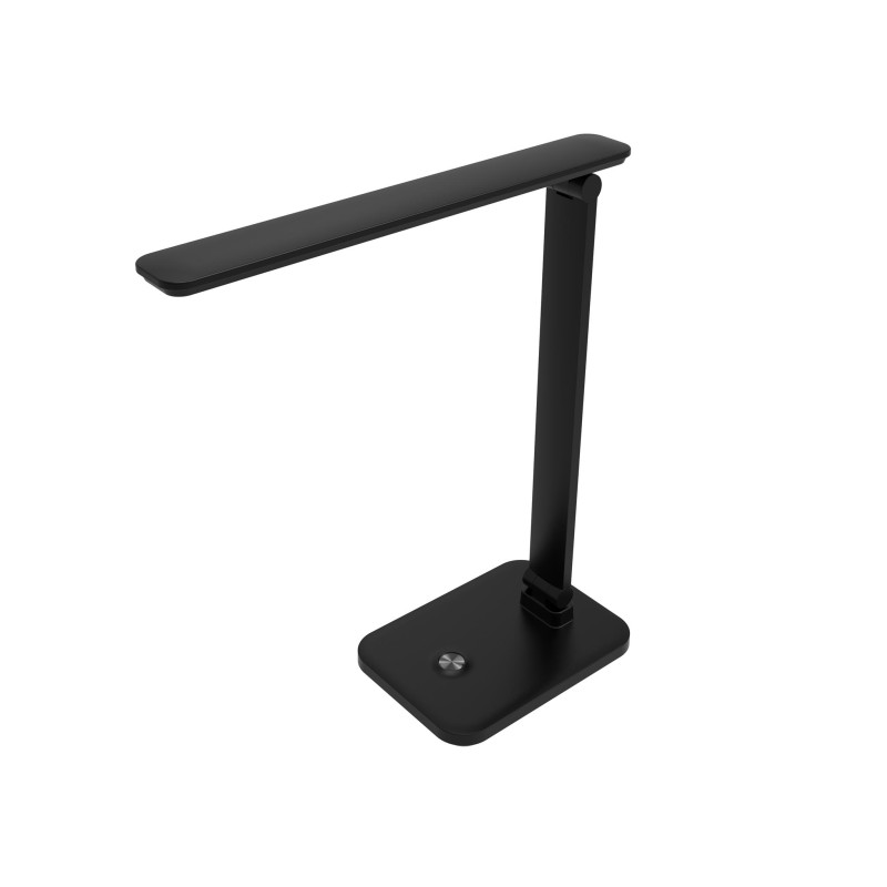 Platinet PDL6731B stolná LED lampa 5W stmievateľná, integrovaná batéria 6000mAh, USB port, čierna