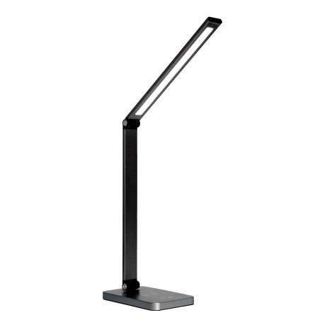 Platinet PDL888B stolná LED lampa 10W stmievateľná, bezdrôtové nabíjanie, USB port, čierna