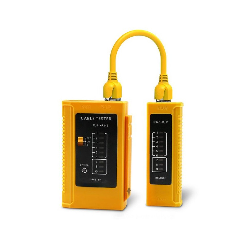 W-Star Tester káblov WS468OG RJ45 RJ11 STP Cat5e Cat7 oranžový