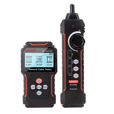 W-Star Tester káblov UTP WSNF8209S, RJ45, Poe, hľadacia sonda, flash port