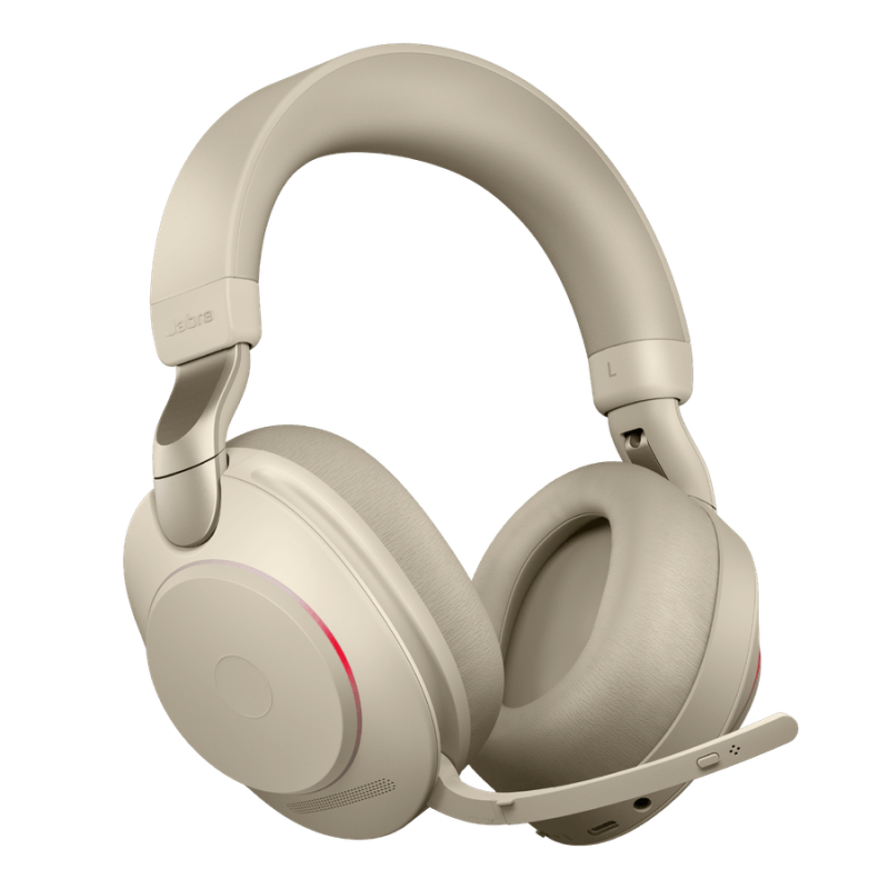 Jabra Evolve2 85/Stereo/ANC/BT/Bezdrať/MS/Béžová