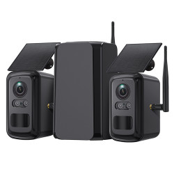 Set solárnych kamier Viking HUB S02/8000 mAh/ mobilné aplikácie/ outdoor
