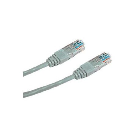 DATACOM Krížený UTP patch kábel 0,5m Cat5e šedý