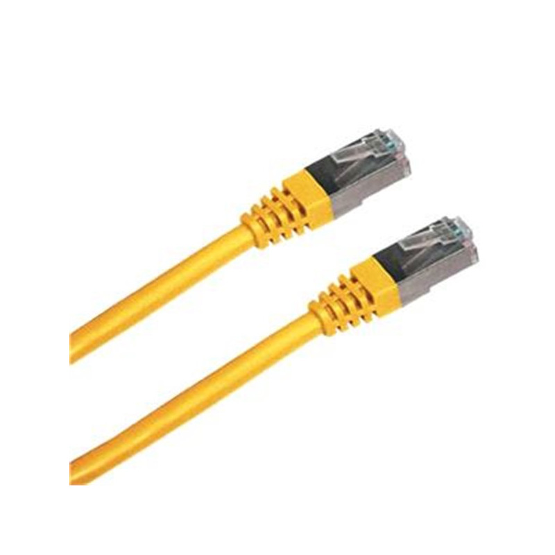 Patchkábel S/FTP, Cat6, 2xRJ45, 0,5 m žltý